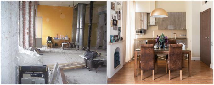 Felles drept i den berømte "House on the Embankment": bilder før og etter reparasjon