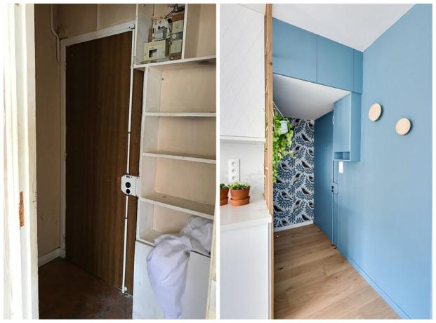 Studio på 26 m² for blogerki med et soverom på kjøkkenet før og etter bilder