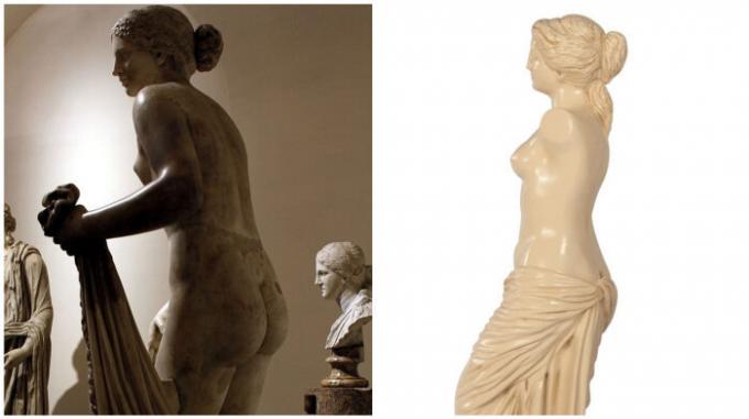 Aphrodite av Cnidus og Venus de Milo: pop misunnelse.