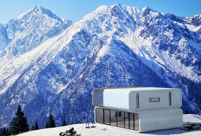Coodo - et modulært hjem som kan settes på i fjellet.