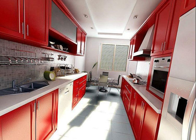 Design av et smalt kjøkken (41 bilder): videoinstruksjoner for å dekorere interiøret i et langt lite rom med egne hender, pris, foto