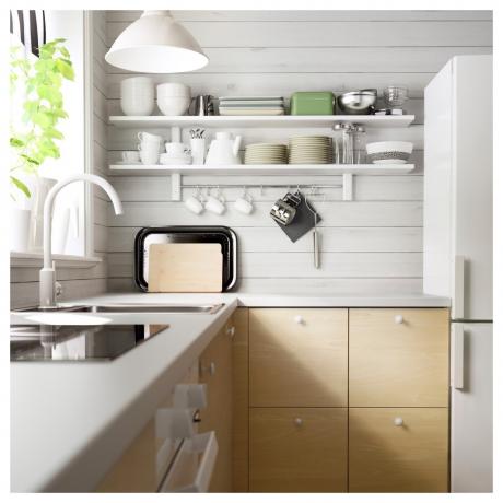 Ikea kjøkkenskap (36 bilder): videoinstruksjoner for å installere veggskap med egne hender, størrelser, pris, foto