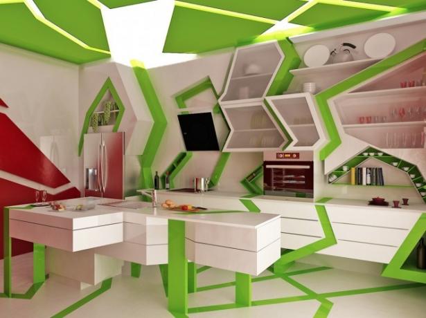 Hvitgrønt kjøkken (45 bilder): gjør-det-selv-videoinstruksjoner for installasjon, hvilke møbler du skal velge, pris, foto