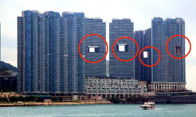 "lekk" skyskraperne i Hong Kong.
