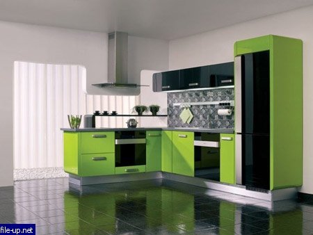 Grønt kjøkken (47 bilder) og nyanser