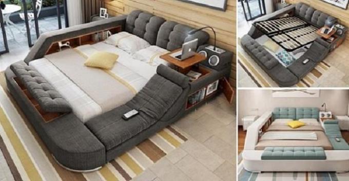 Laget multifunksjonelle seng, som ønsker å tilbringe en dag
