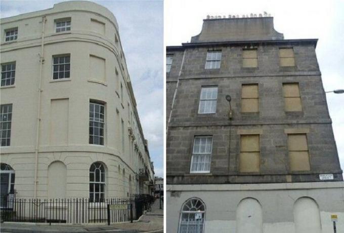 Hvorfor i England i historiske bygninger som de immured vinduer