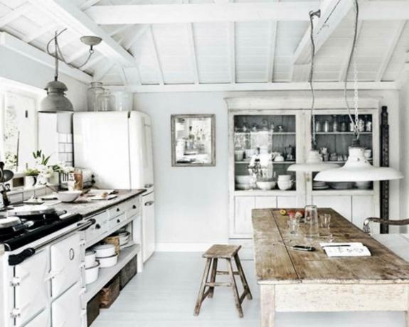 Kjøkken i skandinavisk stil (45 bilder): innredning av kjøkken-stuen, designideer, videoer og bilder