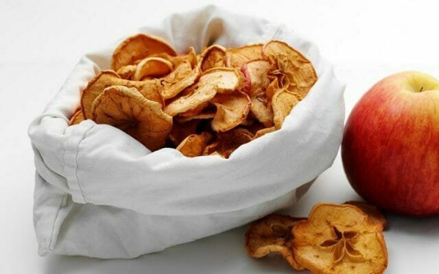 Tørket epler - en kilde til vitaminer