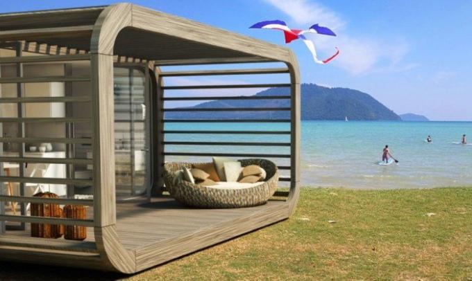 Coodo - et modulært hjem som du kan sette på stranden.
