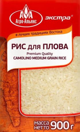Produsent av ris er ikke spesielt viktig. Det viktigste at han var ment for ris pilaf