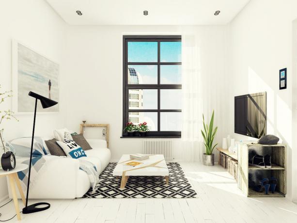 Interiøret i uken: lyse og komfortable leilighet 34m²