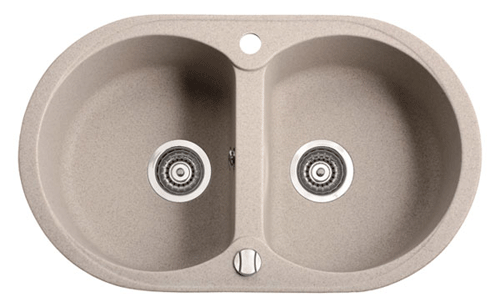 To-bolle vask Marmorin DURO - europeisk kvalitet og ergonomi