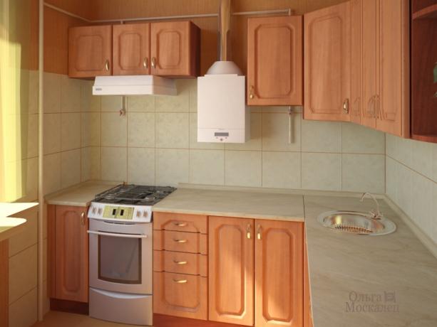 Kjøkkendesign i Brezhnevka (36 bilder)