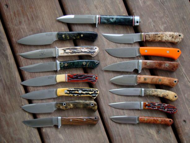 Ulike kniver for ulike oppgaver.