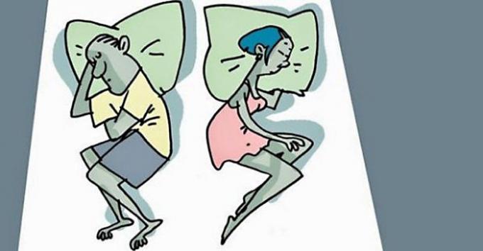 
Holdning under søvn karakteriserer relasjoner innen par