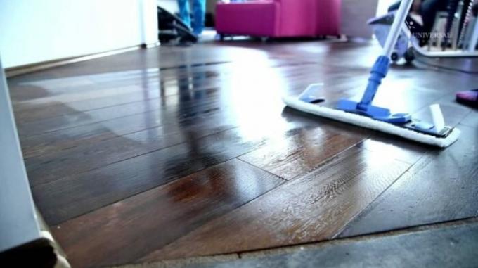 Selv gulvet med det kan vaskes. / Foto: samodelkino.info.