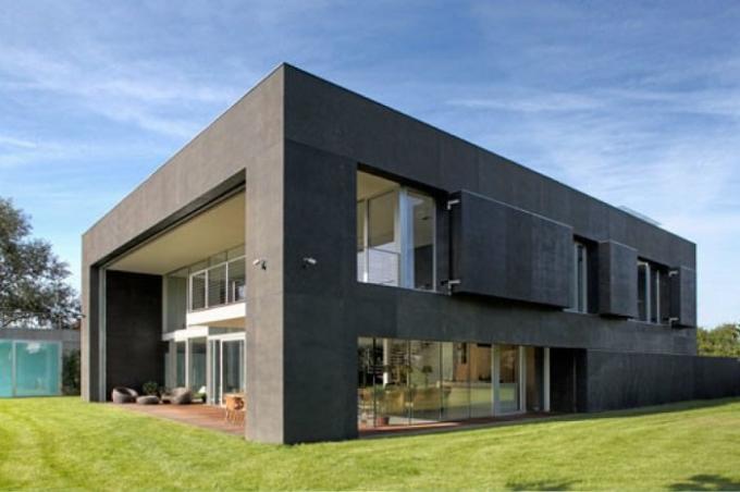 Monolithic betong hus i Polen.