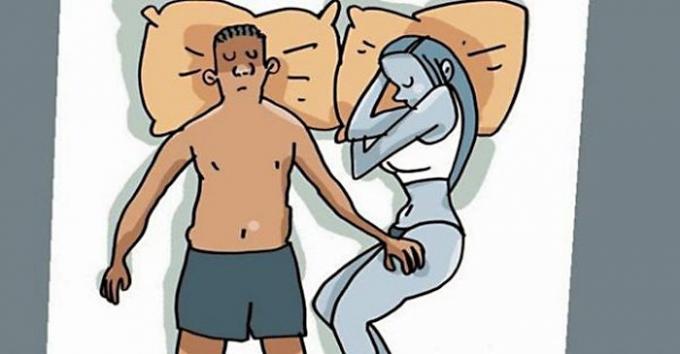 
Holdning under søvn karakteriserer relasjoner innen par