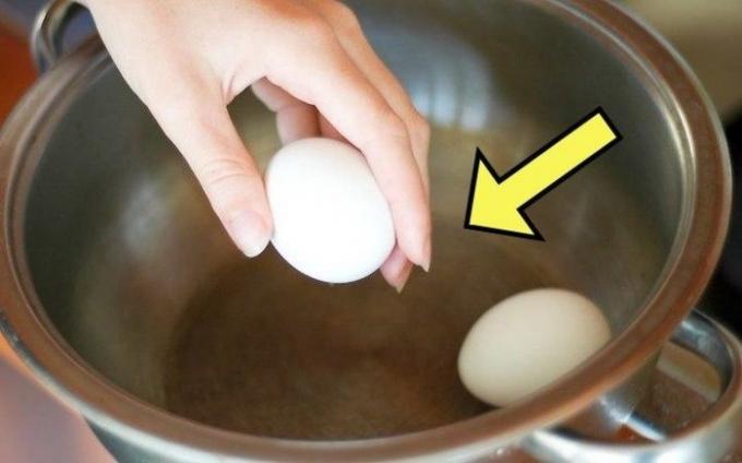 Kok eggene, som kan rengjøres i et brøkdels sekund.