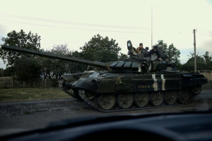 Taktisk fargestoffer eller fiende på den T-72. | Foto: projects.lb.ua. 